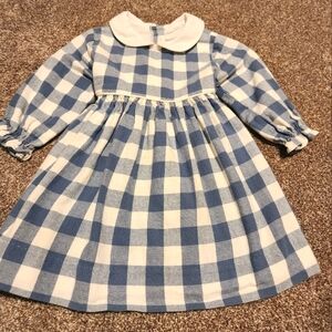 Bella Bilss Long Sleeve Flannel Buffalo Check Dress - 18months